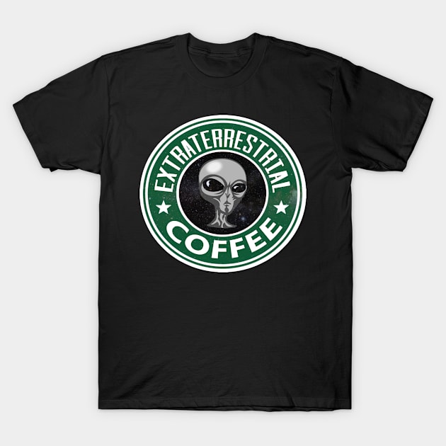 Extraterrestrial Coffee T-Shirt by kurticide